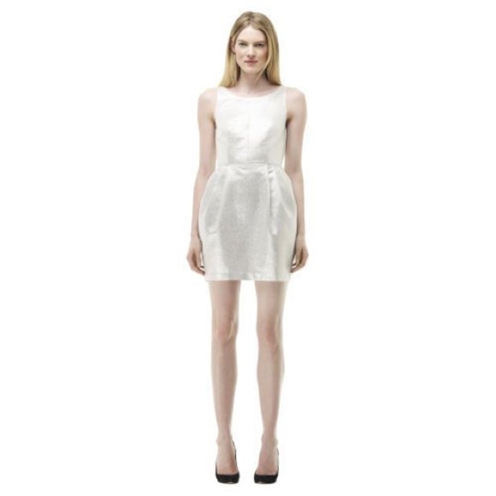 NWT Club Monaco Lanna Silver Dress
